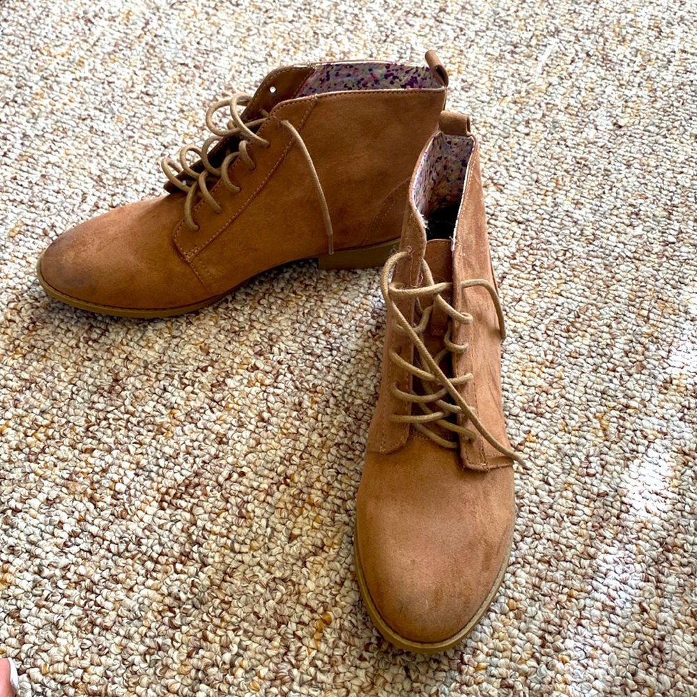 Cognac Ankle Booties